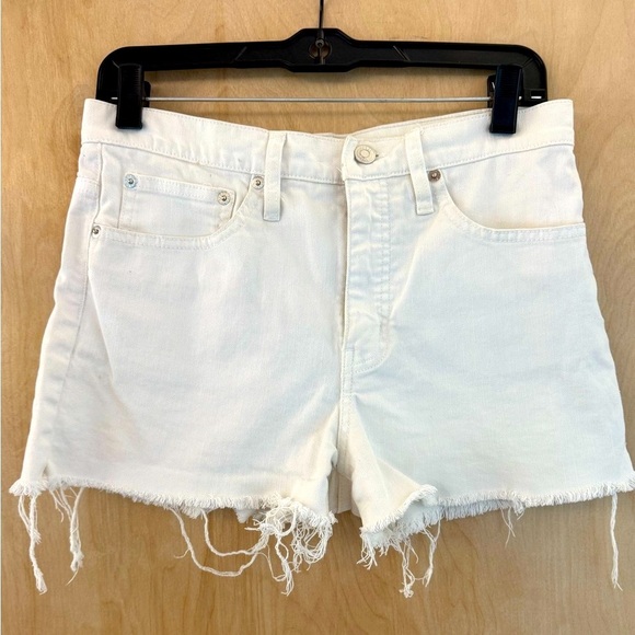 J. Crew White Frayed Hem Jean Shorts: Eligible 3/$25 - Picture 6 of 13